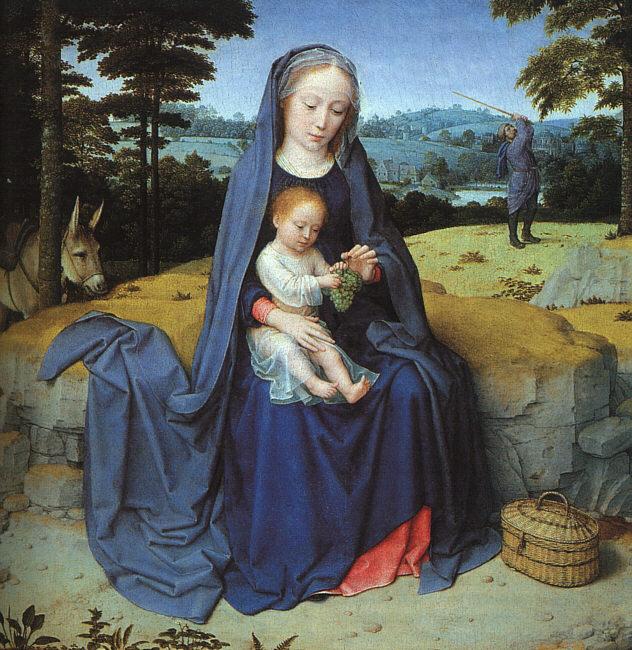 Gerard David The Rest on the Flight into Egypt oil painting picture